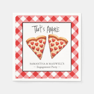 Italienska Pizza Party Tableware Pappersservett