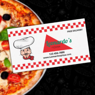 Italienska Pizzeria Visitkort