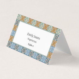 Italienska plattor för romatisk vattenfärg kort