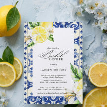 Italienska plattor | Lemon Theme Sommar Bröllopsdu
