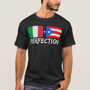 Italienska plus Puerto Rican Perfection Mix DNA He T Shirt