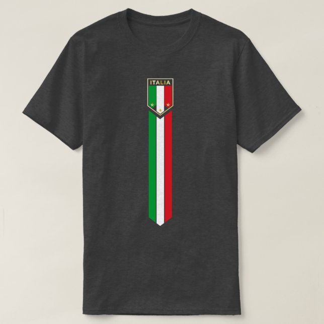 Italienska Pridet Jersey Stil T Shirt (Design framsida)