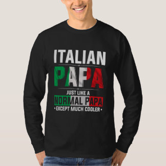 Italienska Pridet Pappa Lycklig Fars dag, italiens T Shirt