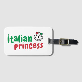 Italienska prinsessan - Cute Hand-Drawn Bear Bagagebricka