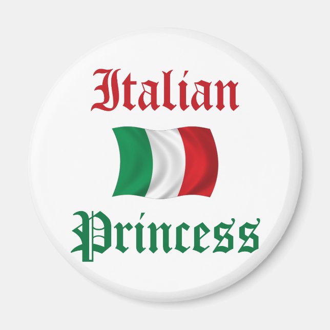 Italienska prinsessan magnet (Framsidan)