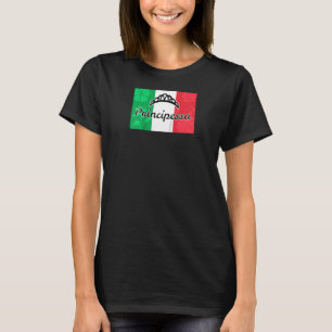 Italienska prinsessan Principessa Italien Flagga P T Shirt