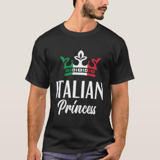 Italienska prinsessan Proud Italienska Italien Fla T Shirt