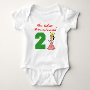 Italienska prinsessan Turned Two Tee Shirt