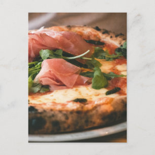 Italienska Prosciutto Pizza Vykort