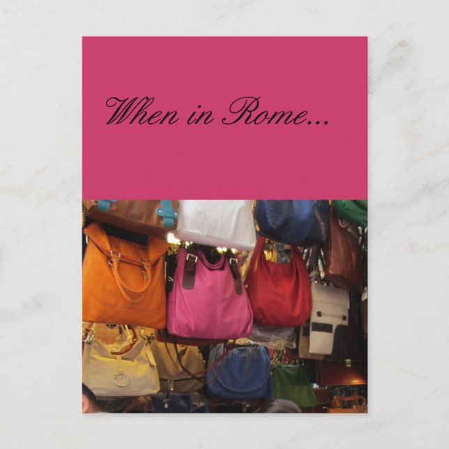 Italienska Purses - Rom, Italien Vykort (Framsida)
