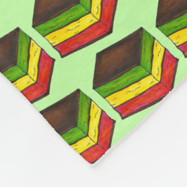 Italienska Rainbow Seven Lagrar Cookie-julen Julaf Fleecefilt