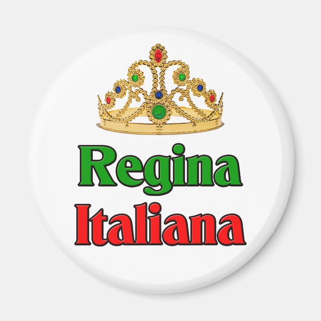 Italienska Regina (italienska drottningen) Magnet (Framsidan)