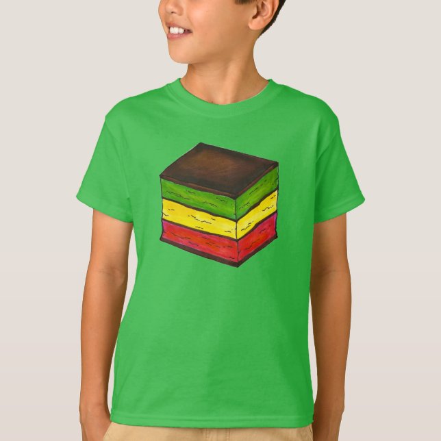 Italienska regnbåge sju Lagrar-julkakor T Shirt (Framsida)