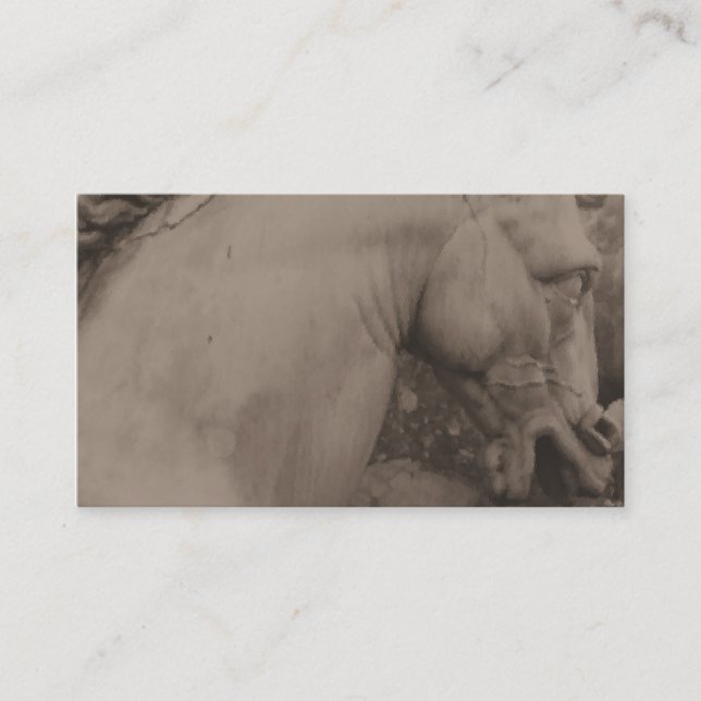 Italienska renaissancehästvisitkortar visitkort (Framsida)