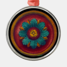 Italienska Renaissancen Architectural Rosette nr 5 Julgransprydnad Metall