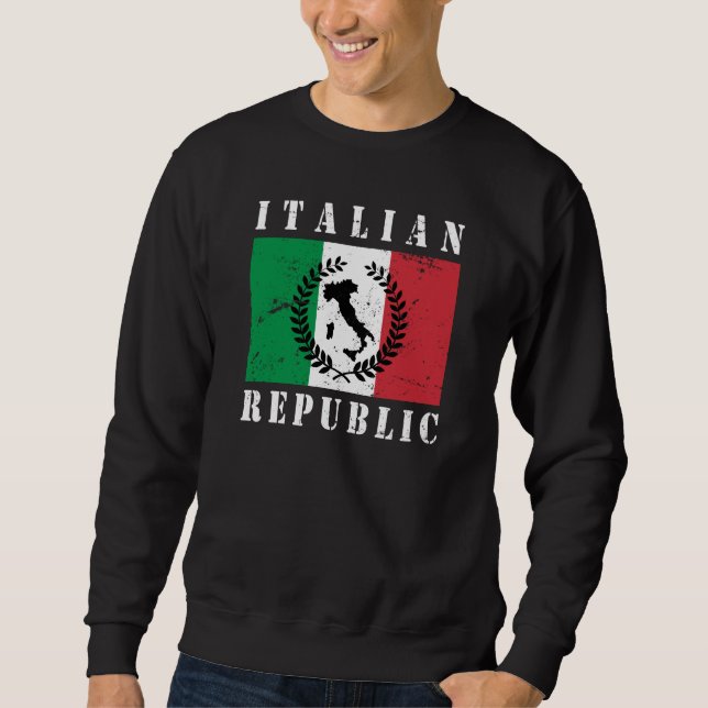 Italienska republiken lång ärmad tröja (Framsida)