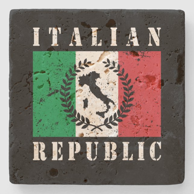 Italienska republiken stenunderlägg (Framsidan)
