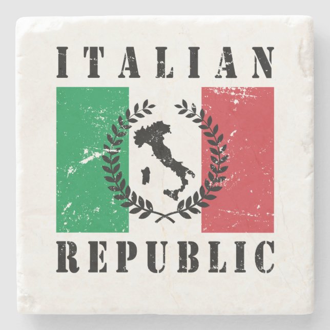 Italienska republiken stenunderlägg (Framsidan)