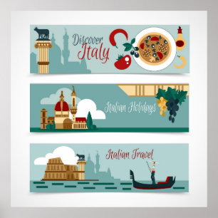 Italienska resor poster