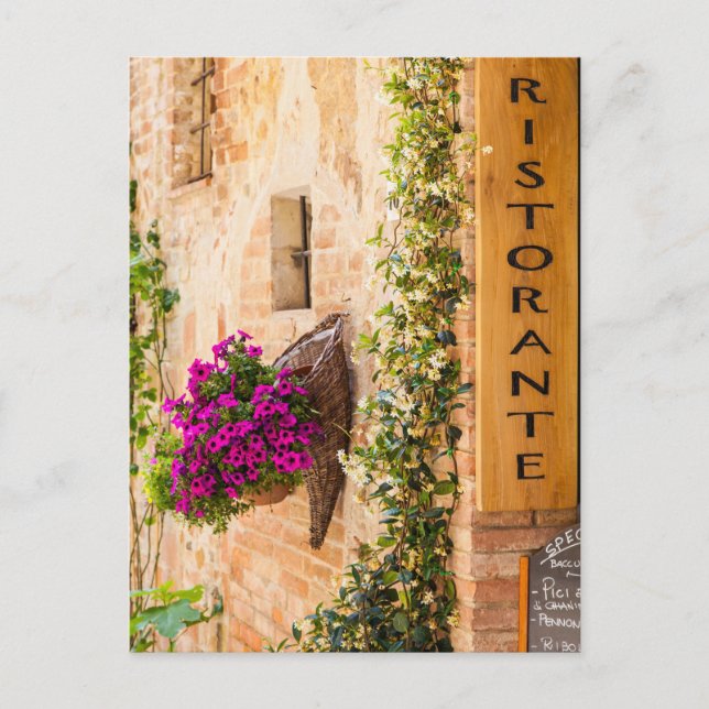 Italienska restauranger vykort (Framsida)