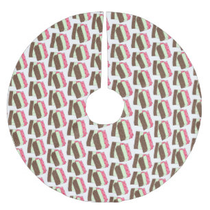 Italienska Restaurant Spumoni Ice Cream Dessert Julgransmatta Borstad Polyester