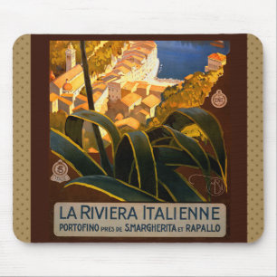 Italienska Riviera Europe Italien Travel Poster Musmatta