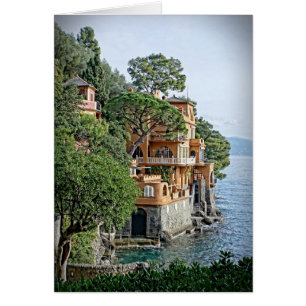 Italienska Riviera-Portofino, italienskt kort