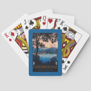 Italienska Riviera reser affischen Spel Kort