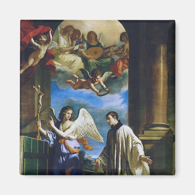 Italienska Saint Aloysius Gonzaga Magnet (Framsidan)