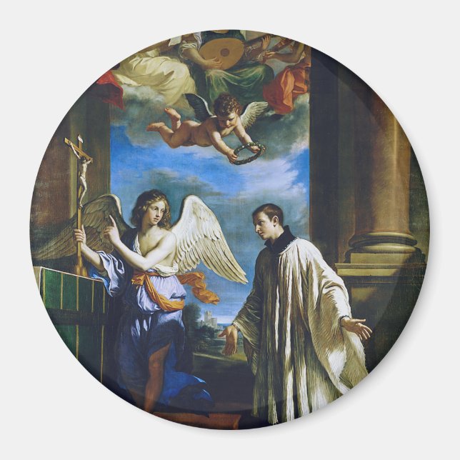 Italienska Saint Aloysius Gonzaga Magnet (Framsidan)