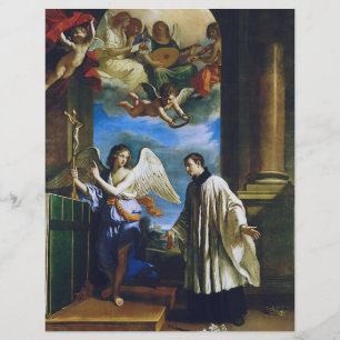 Italienska Saint Aloysius Gonzaga Reklamblad