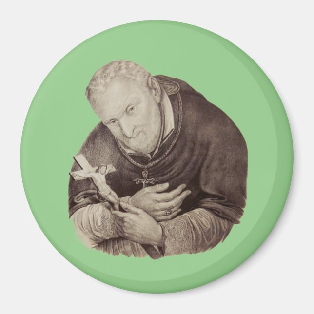 Italienska Saint Alphonsus Liguori Magnet (Framsidan)