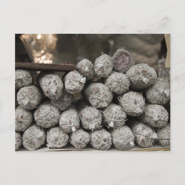 Italienska Salami Vykort (Framsida)