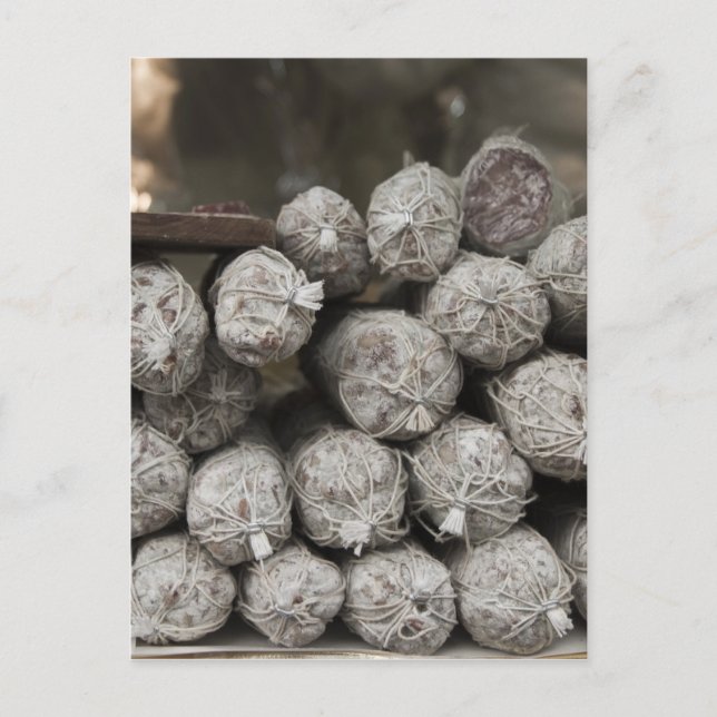 Italienska Salami Vykort (Framsida)