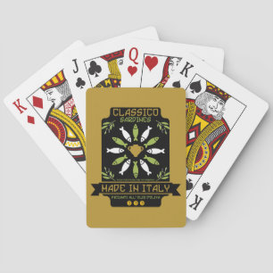 Italienska sarine Art Print Kitchen Gift Casinokort