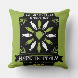 Italienska sarine Art Print Kitchen Gift Kudde