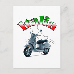 Italienska Scooter Vykort