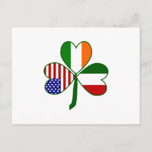 Italienska Shamrock Vykort