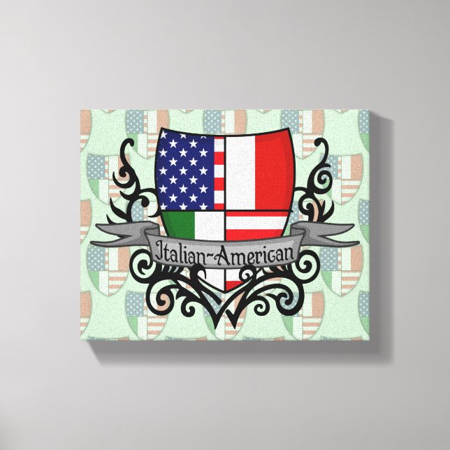 Italienska Shield-Flagga Canvastryck (Framsida)