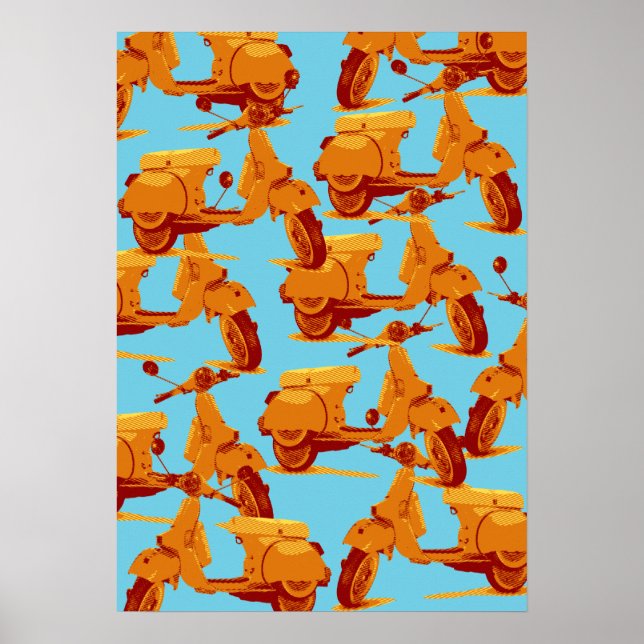 Italienska skotrar poster (Framsidan)