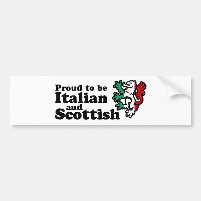 Italienska skotska bildekal (Framsidan)