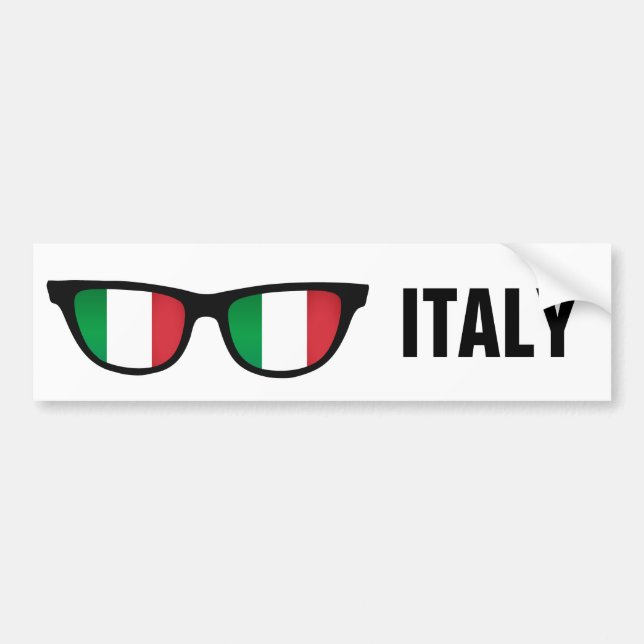 Italienska skuggans anpassningsbar och färg bildek bildekal (Framsidan)