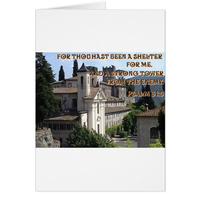 Italienska slott i Mandela, Italien Hälsningskort (Framsidan)