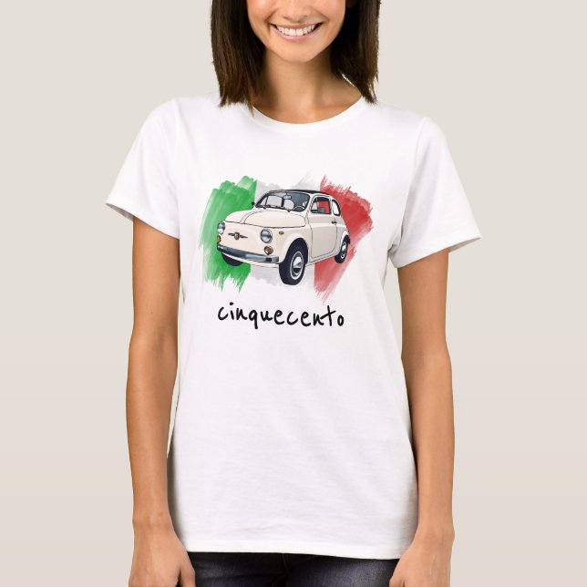Italienska småbilar t shirt (Framsida)
