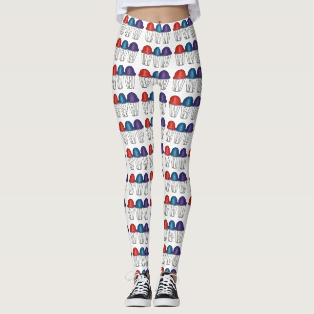 Italienska sojesnokoner Snö Cone Food Leggings (Framsida)