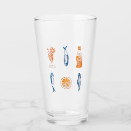 Italienska sommarsardinen och Aperol Beer Glass Glaskopp