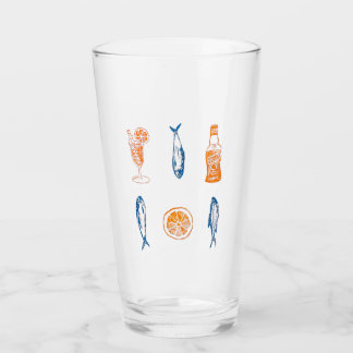 Italienska sommarsardinen och Aperol Beer Glass Glaskopp