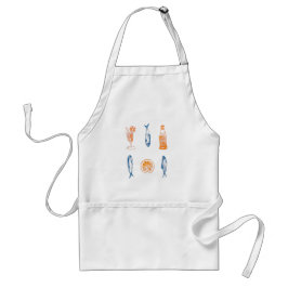 Italienska sommarSardinien och Aperol Apron Förkläde