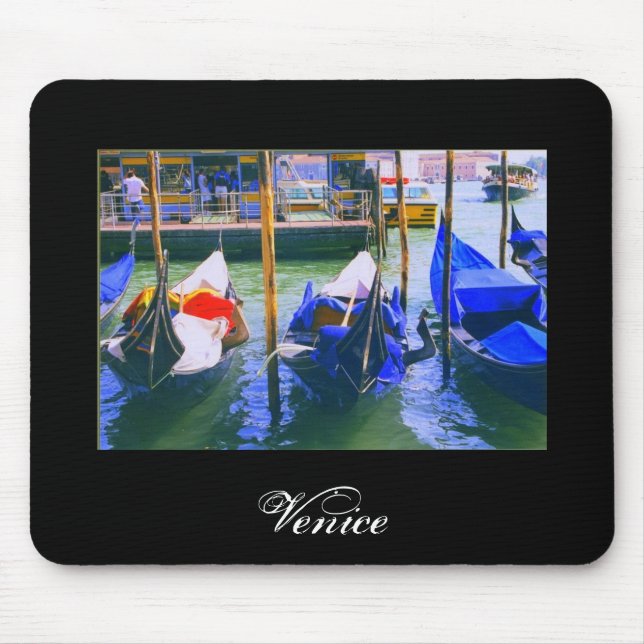 Italienska souvenirgåvagondoler av Venedig Musmatta (Framsidan)