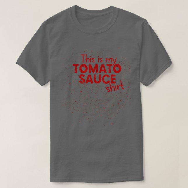 Italienska Spaghetti Tomato Sauce Marinara T Shirt (Design framsida)
